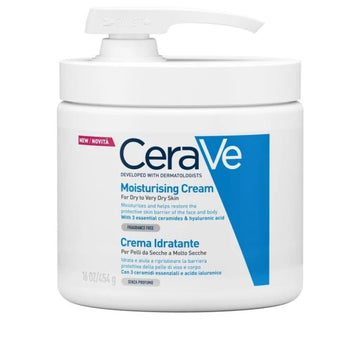 CeraVe Moisturising Cream 454g Κρέμα Ενυδάτωσης για Ξηρό έως Πολύ Ξηρό Δέρμα με Αντλία